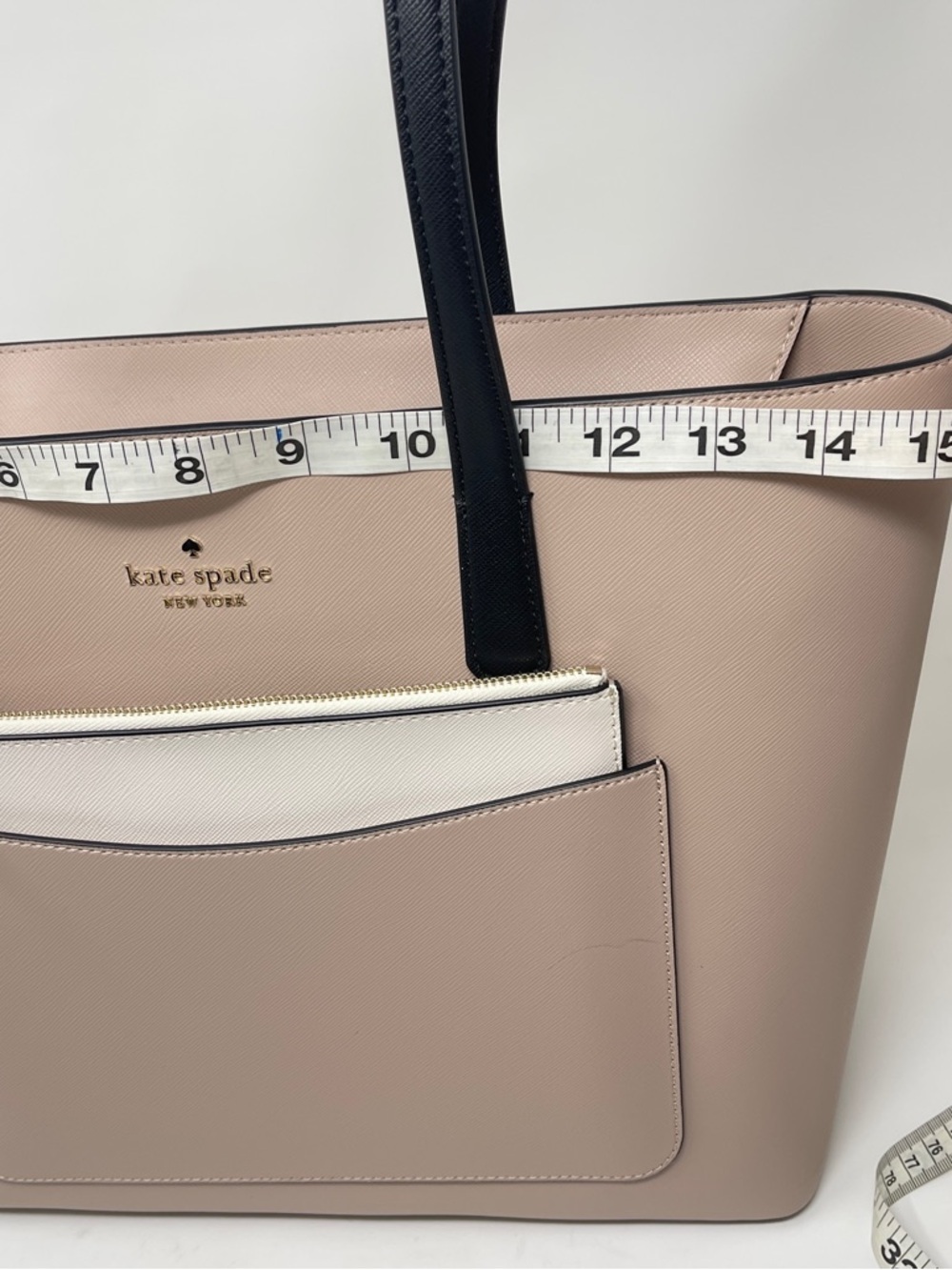 Kate Spade New York Blush Pink Tote Bag + Matching Zip Pouch - Picture 11 of 16